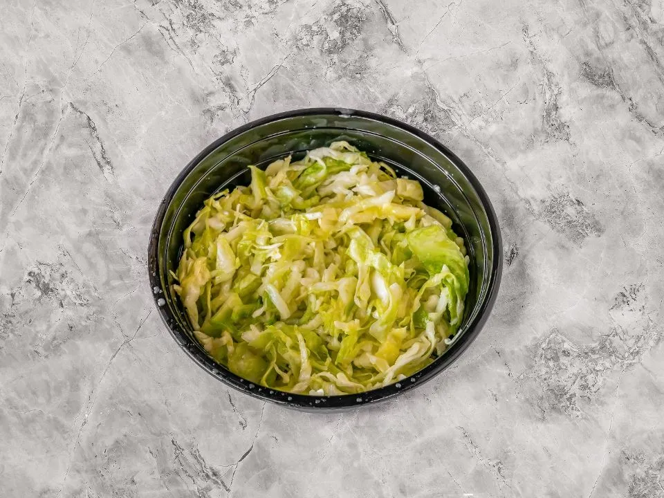 Cabbage salad, from the Hummus Bodega catering menu